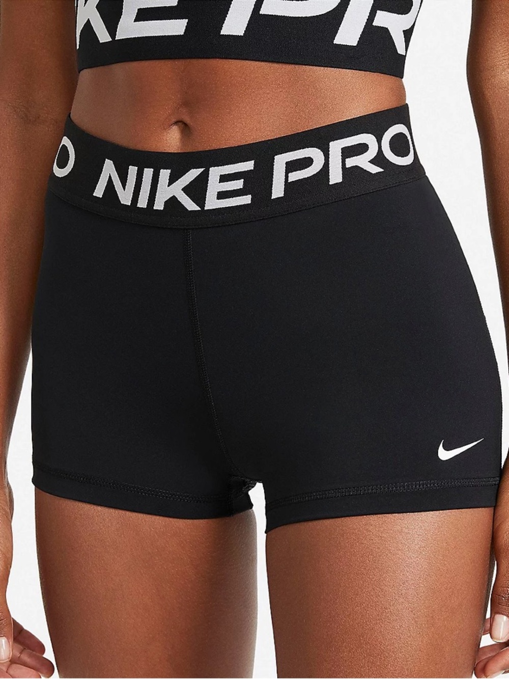 Nike Pro biker shorts in black